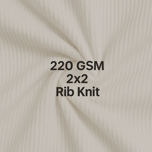 220 GSM 2x1 Rib Knit